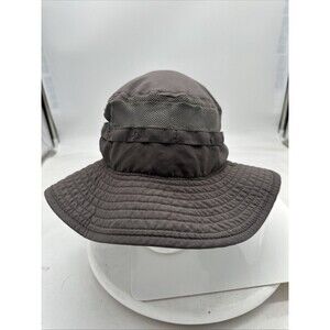 Unisex 100% Cotton Bucket Hat Fishing Camping Safari Sun Brim Summer Cap Gray